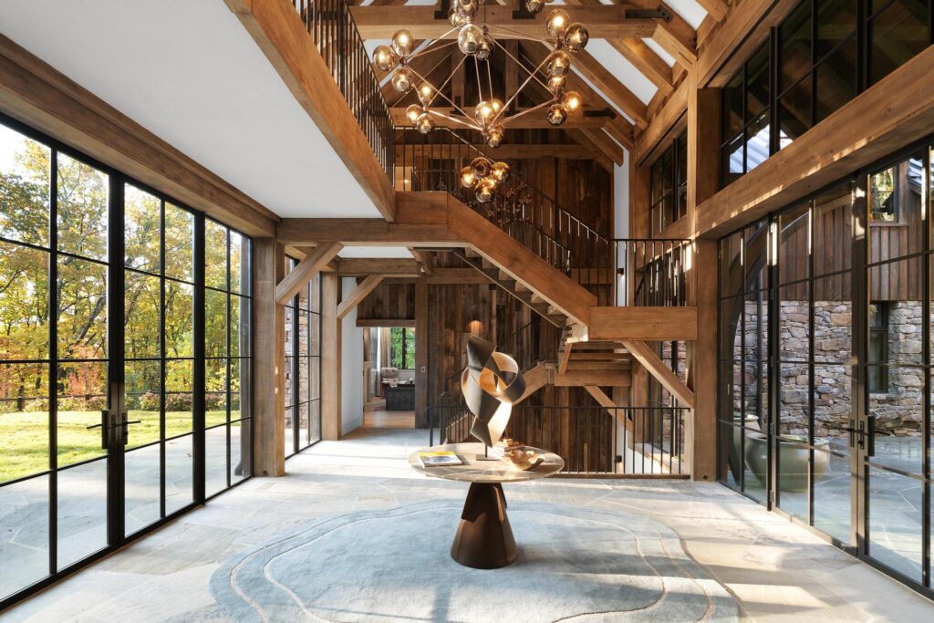 Timber Frame Foyer
